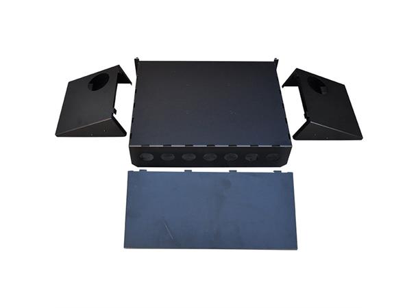 Fibersvetsbord med hylla inkl. väska, gummimatta, sidobord